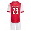 Ajax Steven Berghuis #23 Domáci Detský futbalový dres 2025-26 Krátky Rukáv (+ trenírky)